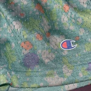 Champion Teal and Multicolor Patterned Shorts